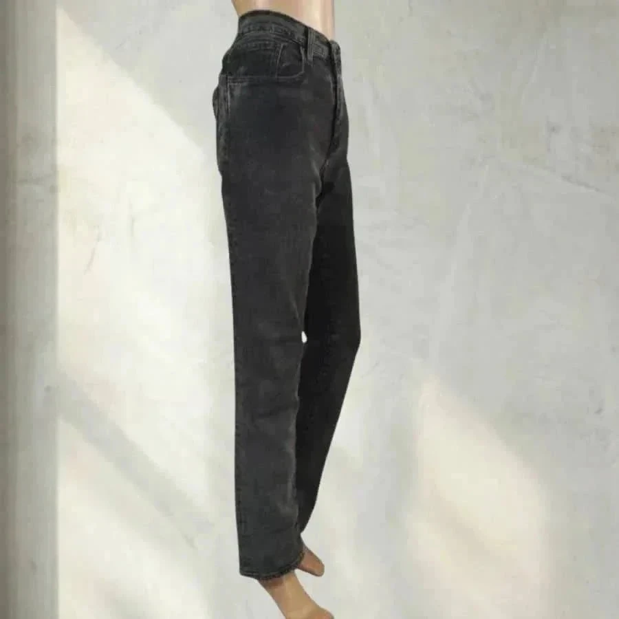 Levis premium 502 coupe straight - cintura alta - elástico - cinza – photo 5